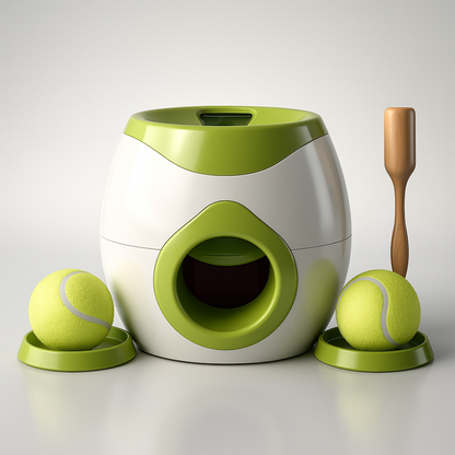Automatic Dog Ball Launcher & Smart Treat Feeder