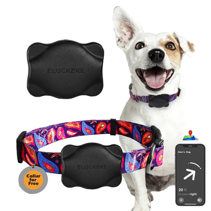 Apple Airtag Case with Dog Collar,  Waterproof Black Collar Mount, Fits All Width Collars