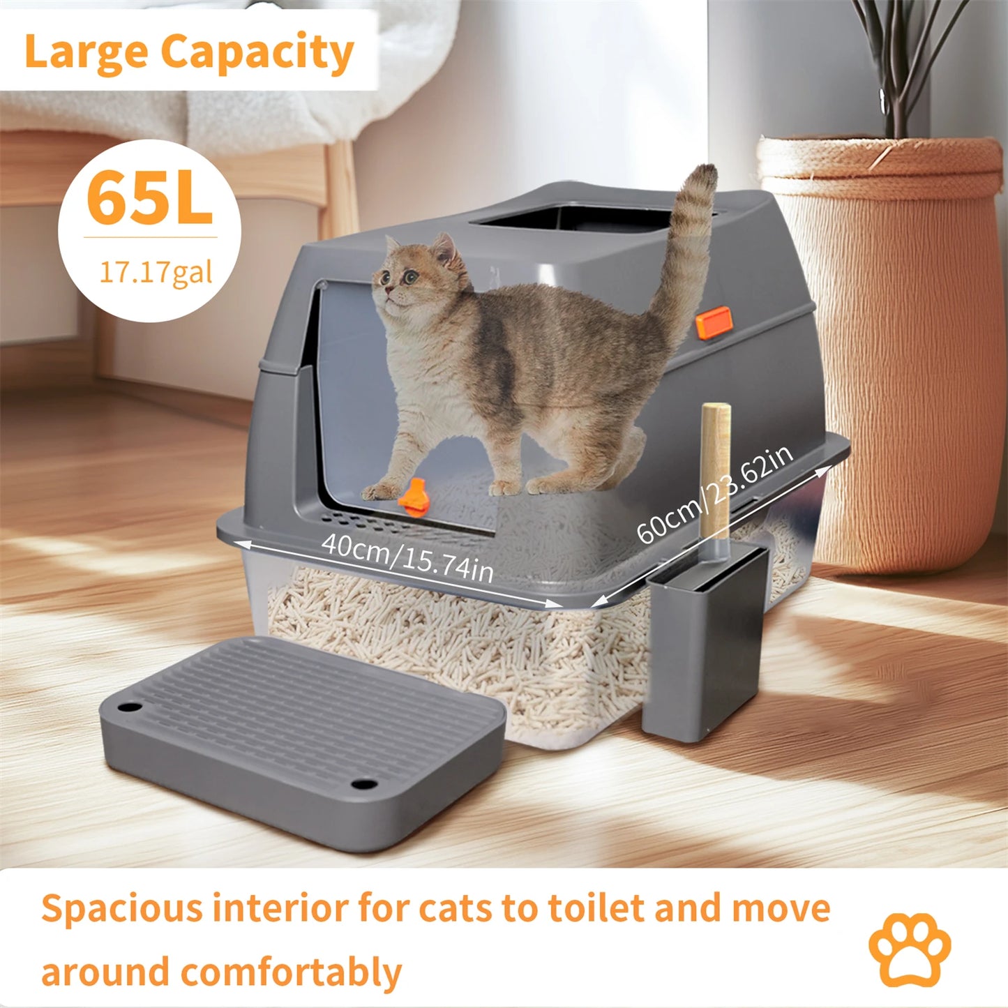 Stainless Steel Cat Litter Box