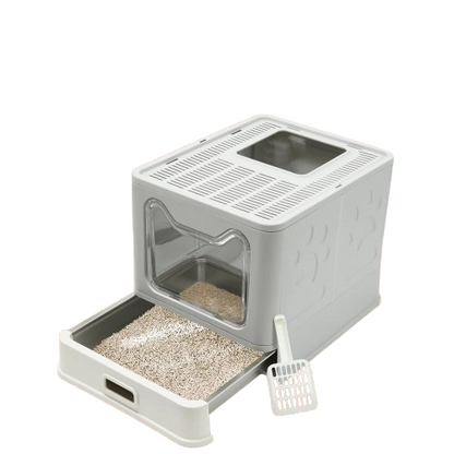 Cat Litter Box with Lid Scoop