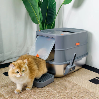 Stainless Steel Cat Litter Box