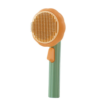 Cat Brush Comb Pet Pumpkin Comb for Dogs Cats Dog Hair Remover Brush Pet Hair Shedding Self Cleaning Comb Pet Grooming Tools