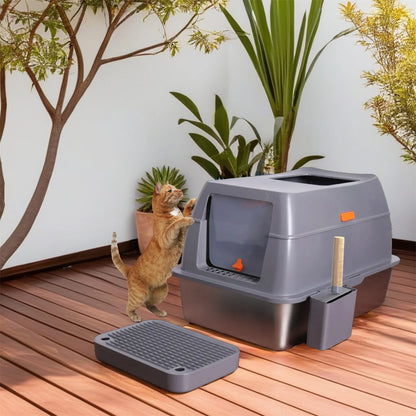 Stainless Steel Cat Litter Box