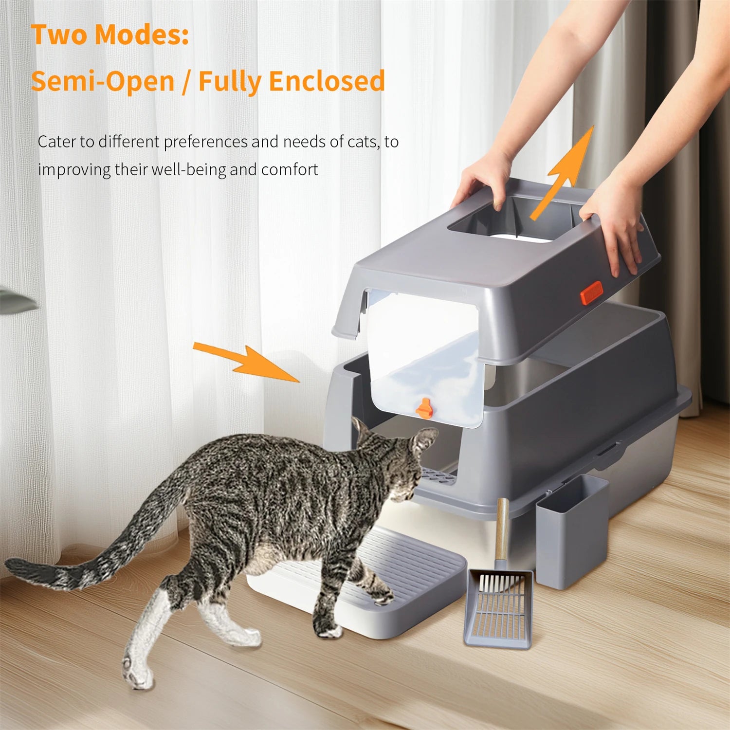 Stainless Steel Cat Litter Box